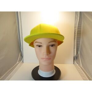 Hatco Hat Premium Original Flat Men's 7 3/4 Neon Yellow Fitted Baseball Cap
